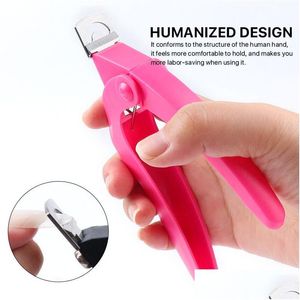 Nagelknipper Groothandel Kunstknipper Speciaal Type U Woord Kunstnagels Tips Randafsnijders Manicure Verzorgingstool Colorf Roestvrij staal gesneden Dhqob