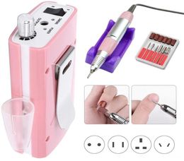 Accessoires de perceuse à ongles 35000 tr/min Machine Rechargeable Portable manucure professionnelle dissolvant de vernis Gel 3121422