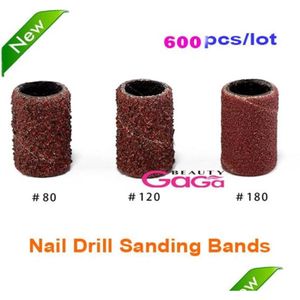 Nagelbooraccessoires Hele 600 stukslot 50 stukspakket met maat 80 120 180 Accessoire voor manicure pedicure Nagelgereedschap Hine Boren San Dhh4V