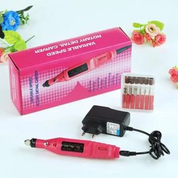 Nail Drill Machine Electric Professional Nail Files Drill Bits Manicure Machine Pedicure Drill Set Nail Equipment Tools 1 Set