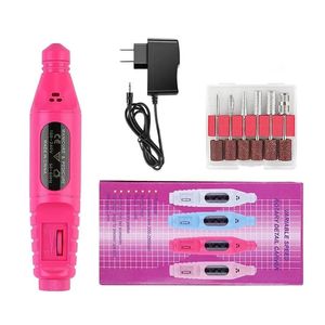 Nail Drill Machine Set Electric Manucure Files de ongles Bits de forage Gel Polish Tools Rycouls Professional Grinding Equipment 1set