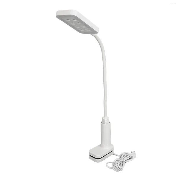 Sèche-ongles 10W UV lampe à LED avec pince 2 en 1 bureau d'art chargement USB éclairage doux Table de manucure Portable