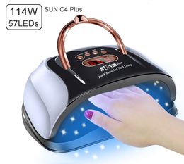 Sèche-ongles 1149054W Lampe à LED UV Sèche-ongles avec capteur automatique 5721 LED Lampe à glace UV pour le séchage Gel Vernis Minuterie Outils de manucure automatique 230325