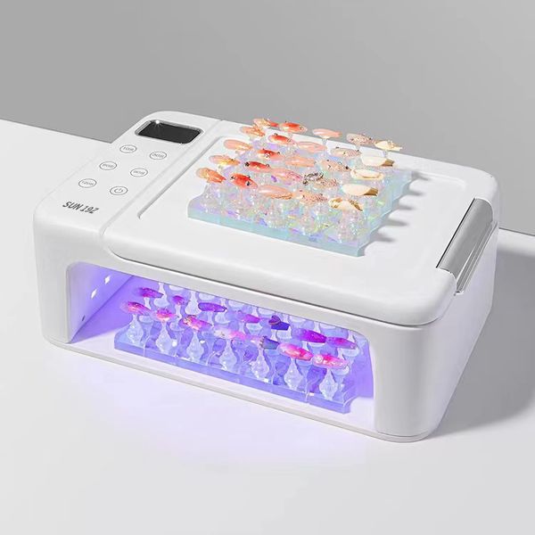 Secadores de uñas Lámpara LED UV de 126 W para presionar en el secador de uñas Lámpara LED de secado de uñas de secado rápido Plegable para curar todo el esmalte de uñas de gel Esmalte de manicura 230414