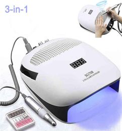 Sèche-ongles 140w 3 en 1 multifonction, aspirateur de poussière, perceuse électrique, lampe UV LED, Machine de manucure pour outil de Salon 220225284P9346292