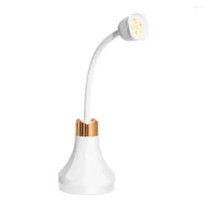 Sèche-ongles 1PC 18W Mini Sèche-Lampe UV LED Pliable Rechargeable 360 ° Rotation Bras Rapide Gel Lumière Pour DIY Maison Salon Manucure