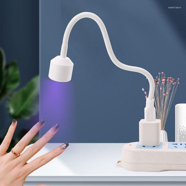 Secadores de uñas 1 PPCS Lámpara de potherapy 6W Mini LED Pequeño secador de hornear portátil Herramientas profesionales