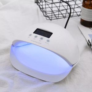 Nageldrogers 2023 Button LED UV Dryer Lamp 50W Beroep LCD Display Manicure Light Fit Curing Pools Gel Tool