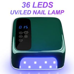 Séchants à ongles 2023 Amélioration du séchoir de lampe d'art 72W pour manucure Lumière LED UV professionnelle 36 Gel de durcissement rapide Séchage L 230927