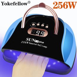 Sèche-ongles 256W Est UV lampe à LED pour le séchage des ongles manucure sèche-gel acrylique avec 4 outils de Salon d'art de minuterie