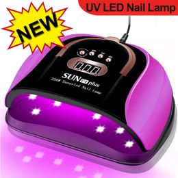 Sèche-Ongles 265W Lampara UV LED Lampe à Ongles pour Sécher les Ongles Pédicure 57 LED Sèche-Ongles Machine Professionnel LED Lampe UV pour Salon de Manucure 230525