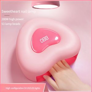 Nail Drogers 280W Hart Led Cabine Voor Nagels Uv Drogen Licht Gel Manicure Polish Lampen Droger Apparatuur Professionele 230704