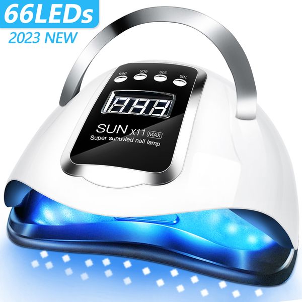 Sèche-ongles 280w Lampe UV pour résine avec 4Timer est Sun X11 Sèche-lampe à ongles Capteur intelligent Gel Lampes Outils à ongles professionnels améliorés 230425