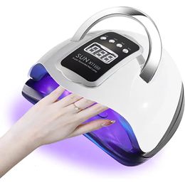 Nageldrogers 280W UV LED Nail Drying Lamp voor het genezen van nagelgellak 66leds slimme nageldrogers met bewegingsdetectie UV -lamp voor manicure salon 230407