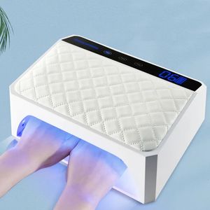 Sèche-ongles 28800mAh lampe alimentée par batterie pour deux mains sèche-gel rechargeable sans fil lumière UV ongles sans fil LED 230927