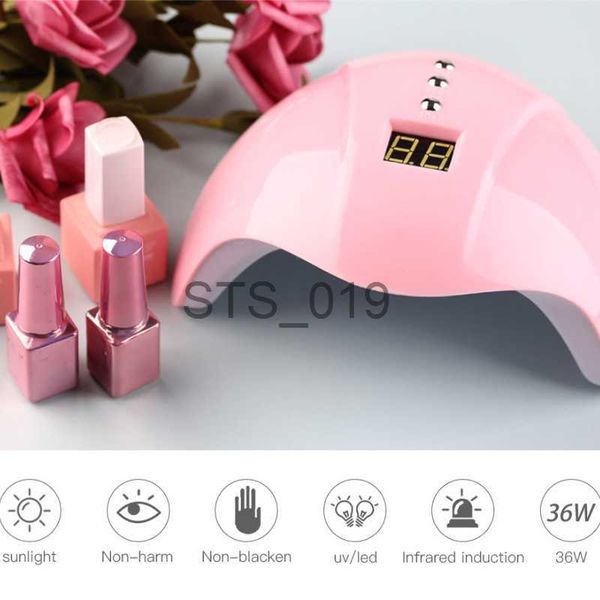 Nail Dryers 36W LED/UV lampe de séchage des ongles sèche-linge 12 lampes LED pour ongles USB Charge vernis à ongles Gel résine lampes de polymérisation Nail Art manucure outils x0828