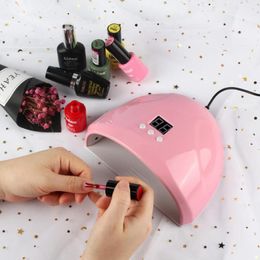 Secadores de uñas 36W Lámpara de uñas Gel de manicura Baby Pink Barniz Secador 12pcs LED Nailr Secado Polaco Auto Sensor Herramientas