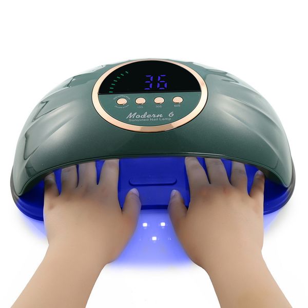Secadores de uñas 51LEDs Lámpara LED UV potente para s Para secar esmalte de gel con pantalla LCD grande Sensor inteligente Dos manos 221031
