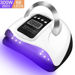 Nageldrogers 66 LED UV -lamp voor nagelsgel Pools drogen met slimme sensor manicure machine kunst salon apparatuur 230814