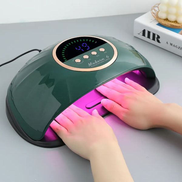 Secadores de uñas 69LEDS Secador UV Lámpara LED para curar todo el esmalte de gel con detección de movimiento Equipo de herramientas de salón de manicura profesional 231023