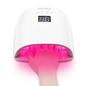 Secadores de uñas 86W Sun Uv Lámpara Led Portátil Inalámbrico y Recargable Batería de Gran Capacidad Lámparas de Luz Roja Para Gel Secador Rápido