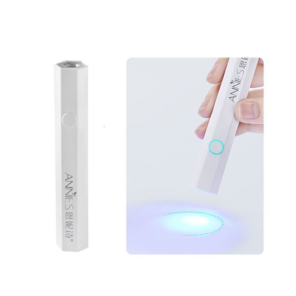 Secadores de uñas ANNIES Portable Mini Pen Lámpara de luz UV Gel Polaco Secador de manicura Curado Uv Led Lámpara de uñas Herramientas de uñas 230606