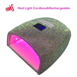 Nageltrockner mit Bling-Strasssteinen, kabellos, wiederaufladbar, UV-LED-Nagellampe, Gelpoliermittel-Härtungsmaschine, UV-Kabinen-Nagelwerkzeuge 230609