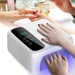 Nageldrogers Draadloze led-nagellamp 15600mAh Professionele gelnageldroger Nagellak Curlinglamp met 4 timerinstellingen Salonmanicure 72W 230824