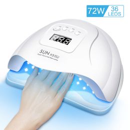 Sèche-ongles Sèche-linge LED UV pour guérir tous les vernis à gel avec détection de mouvement Outil de salon de manucure et pédicure bnyt 230411