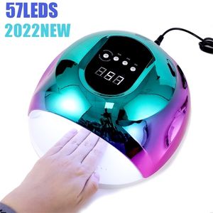 Sèche-ongles Sèche-lampe à LED UV pour tous les vernis à gel avec 42 LEDs Cabine de séchage puissante Machine à manucure à capteur intelligent 220909