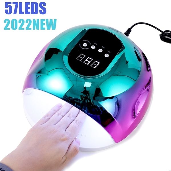 Secador de uñas Secador UV Lámpara LED para todos los esmaltes de gel con 42 LED Cabina de secado potente Máquina de manicura con sensor inteligente 220909