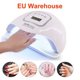 Sèche-ongles Séchage Ongles Lampe 8054w UV Lampe LED Pour Manucure Sèche-Ongles Machine Gel Vernis À Ongles Détection Automatique Outils À Ongles Affichage LCD 230310