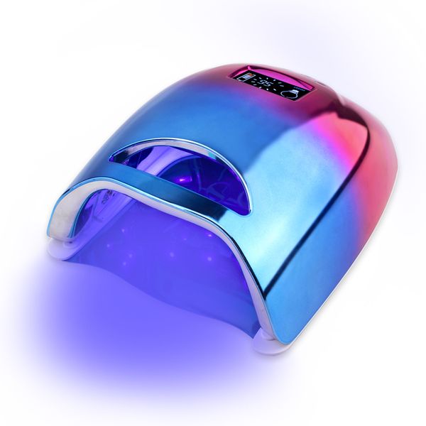 Sèche-ongles Couleur dégradée 48W lampe à UV LED sans fil pour manucure batterie Rechargeable sèche-ongles pour durcir la lampe à vernis Gel lumière 230824