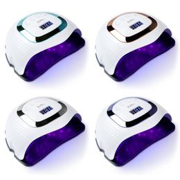 Secadores de uñas Lámpara Secadora 168W 54LED Lámparas UV Manicura para secar Gel Polaco Temporizador Auto Sensor Herramientas