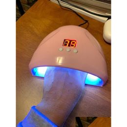 Nageldrogers LED -gellamp UV Lak Dryer Gelpolish uitharding Licht Zon Manicure Lampen Art Drop levering Health Beauty Dhjex