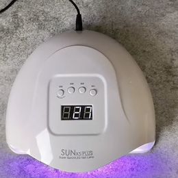 Secadores de unhas LED lâmpada para secagem gel polonês máquina de luz uv profissional uso doméstico cura verniz 120w sensor de movimento manicure secador 230825