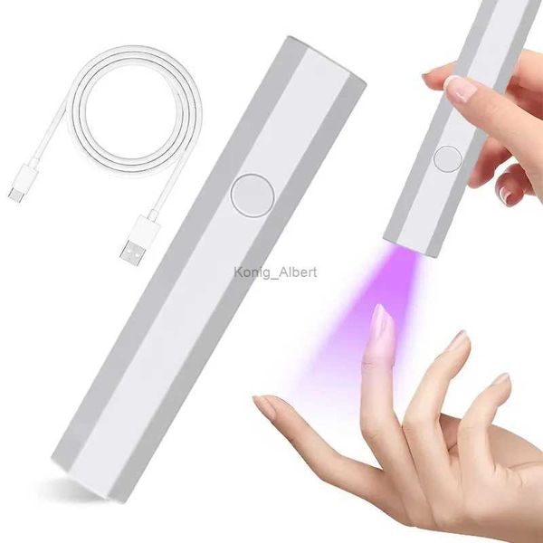 Secadores de uñas Mini lámpara de uñas portátil de mano para todos los esmaltes de gel Máquina secadora de uñas USB de secado rápido Lámpara de uñas LED UV Mini linterna PenL2403