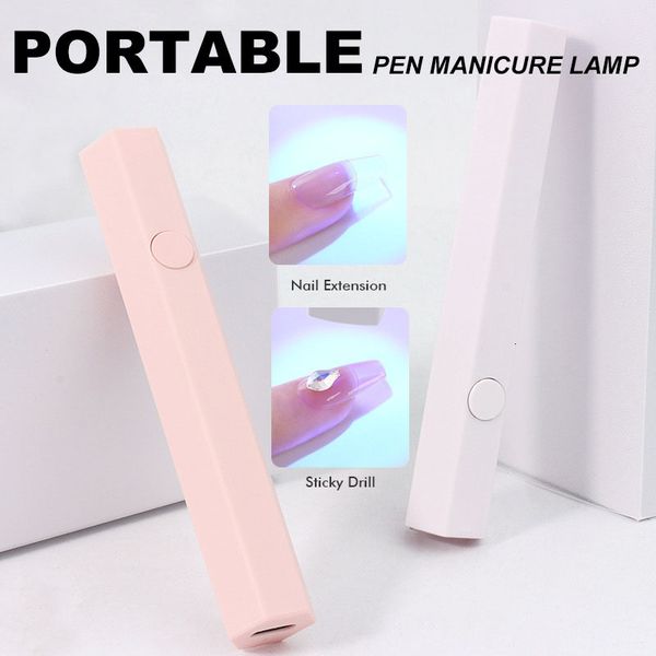 Sèche-ongles Portable Mini UV LED Lampe à ongles USB Sèche-ongles professionnel Mini lampe de poche Stylo pour durcir tous les gels Sèche-ongles Outil de manucure 230313