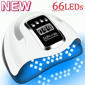 Nageldrogers Krachtige 66 LEDs UV LED-lamp voor nagels Gellak drogen met slimme sensor Manicure Machine Kunstsalonapparatuur 230831