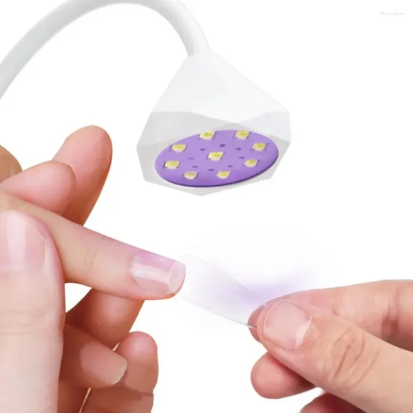 Secadores de uñas Lámpara profesional con manguera de cuello de cisne Gel de secado rápido Secador UV Sensor automático Potencia suave para salón de belleza