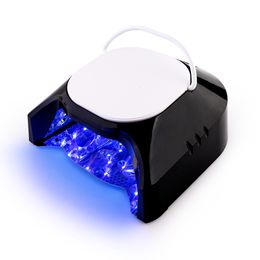 Nageldrogers Oplaadbare LED-nagellamp 86W Pro nagelgellakuitharding Krachtige draadloze nagelkunstlamp Pedicure met metalen handvat Wit licht 230824