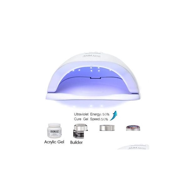 Sèche-ongles Sun 5X Plus UV lampe à LED pour sèche-ongles 54W glace manucure Gel séchage vernis livraison directe santé beauté Art Dhljn