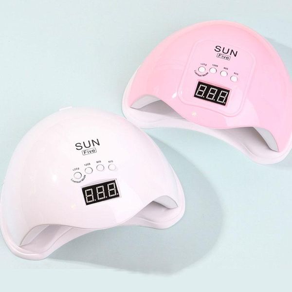 Sèche-ongles SUN Five Uv Led Lamp Pour Sèche-Ongles Light Manucure Smart Lcd Display All Gel Polish Tool