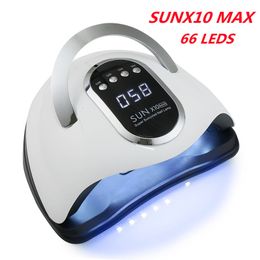 Sèche-ongles SUN X10 MAX Sèche-ongles UV LED 66 LED Lampe de polymérisation pour vernis gel avec écran LCD Motion Sense Lampe à séchage rapide pour outil de manucure 230407