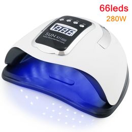 Sèche-ongles SUN X11 MAX Lampe de séchage UV pour s Gel Polish avec détection de mouvement Salon de manucure professionnel 230325