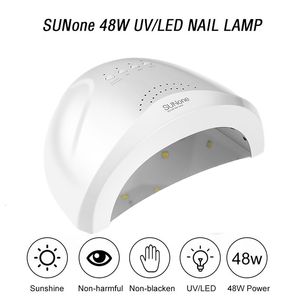 Nageldrogers SUNone 48W UV LED-lamp voor nagels Professionele gellak drogen met 4 versnellingen Timer Slimme droger Manicure-apparatuur Gereedschap 230825