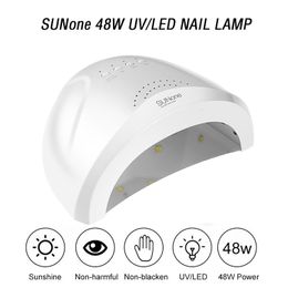 Sèche-ongles SUNone 48W UV lampe à LED pour s séchage de vernis à gel professionnel avec minuterie à 4 vitesses sèche-linge intelligent outils d'équipement de manucure 230403