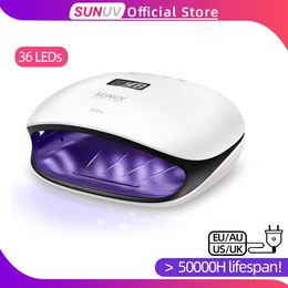 Sèche-ongles SUNUV SUN4 48W lampes LED UV lampe sèche-ongles avec écran LCD intelligent UV pothérapie Nail Art manucure outil dames cadeau 230824