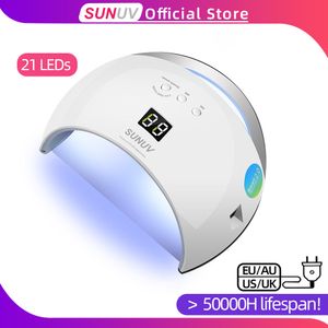 Nageldrogers Sunuv Sun6 SMART LAMP NAIL LED UV LAMP DROYMER METAL BODEM LCD TIMER MULTERLOREN VOOR HULP UV GEL POOL NAK ART TOLLEDEN 230410