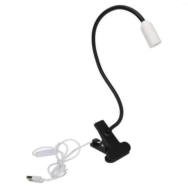 Séchoirs à ongles UV LED Lampe de bureau USB Art Big Chip Clip On 360 Degrés Rotatif Main Libre Flexible Col De Cygne Avec Pince Pour Acrylique